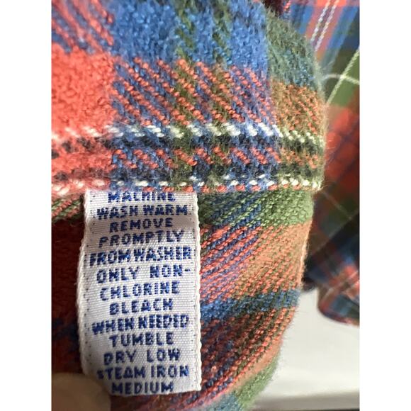 VTG Ralph Lauren Men's Blaire Chamois Flannel Button Down L/S Plaid Shirt  Sz L - Picture 7 of 10